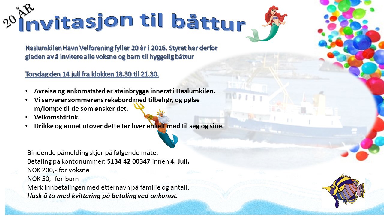 Jubileumsbåttur 14 juli